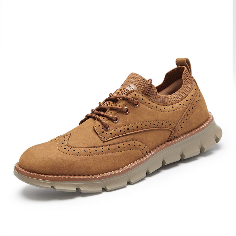 Herren-Freizeit- und Wanderschuhe mit dicker Sohle