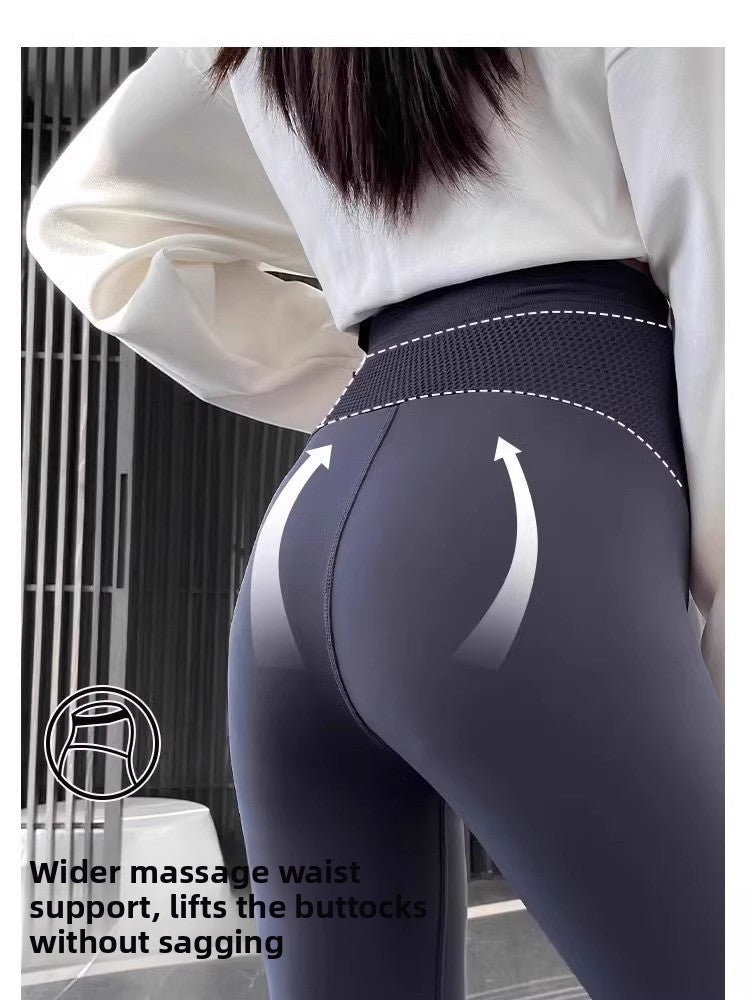Elastische Umstands-Yogahose mit Bauchstütze