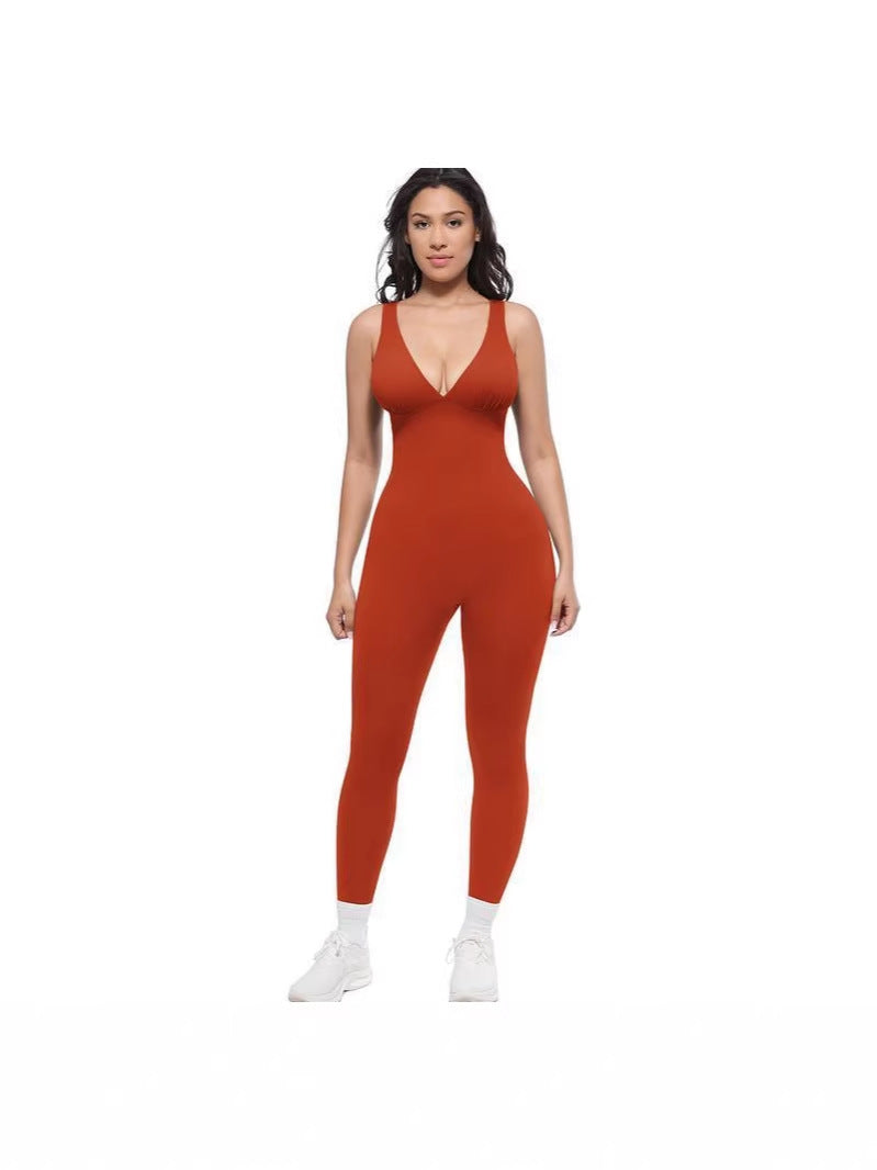 Nahtloser Yoga-Jumpsuit für Damen