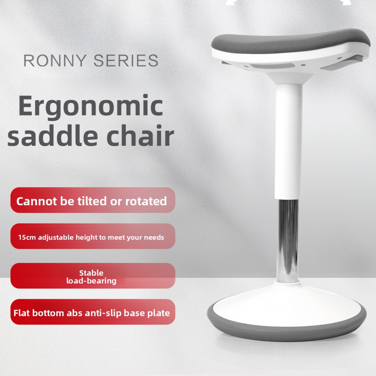 Ergonomischer, verstellbarer Bürohocker