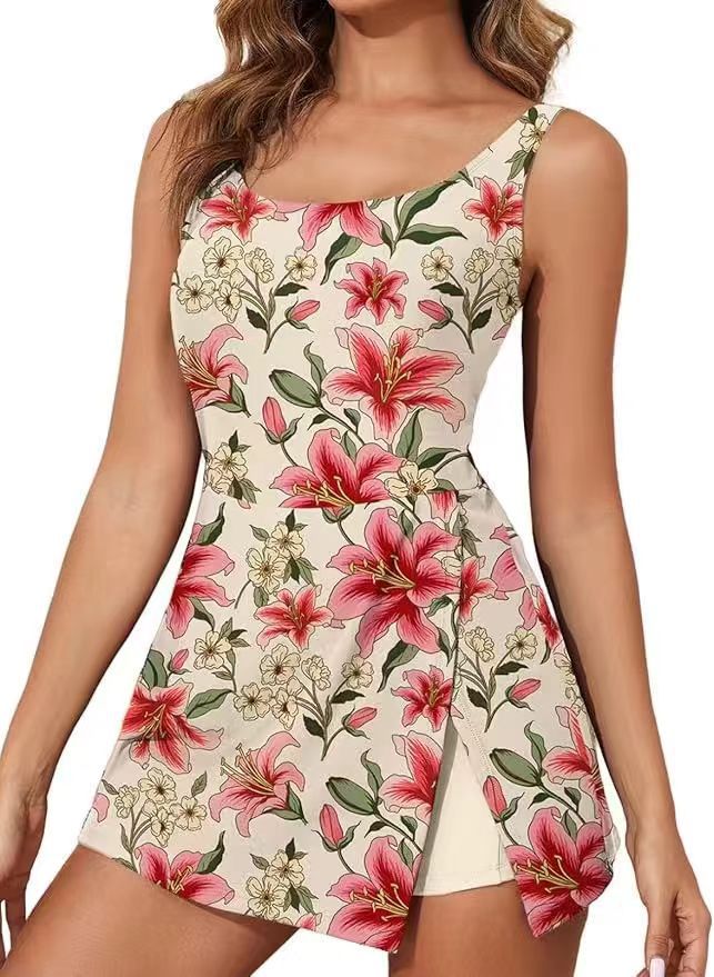 Zweiteilige Damen-Bademode aus Polyester und Elasthan
