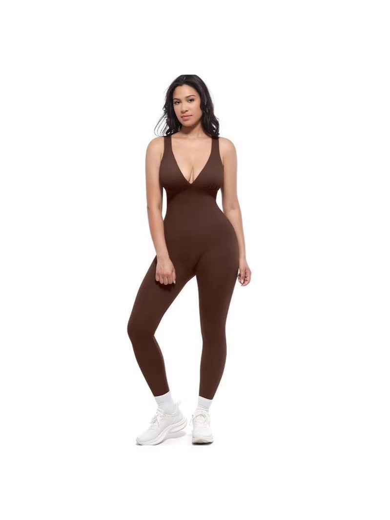 Nahtloser Yoga-Jumpsuit für Damen