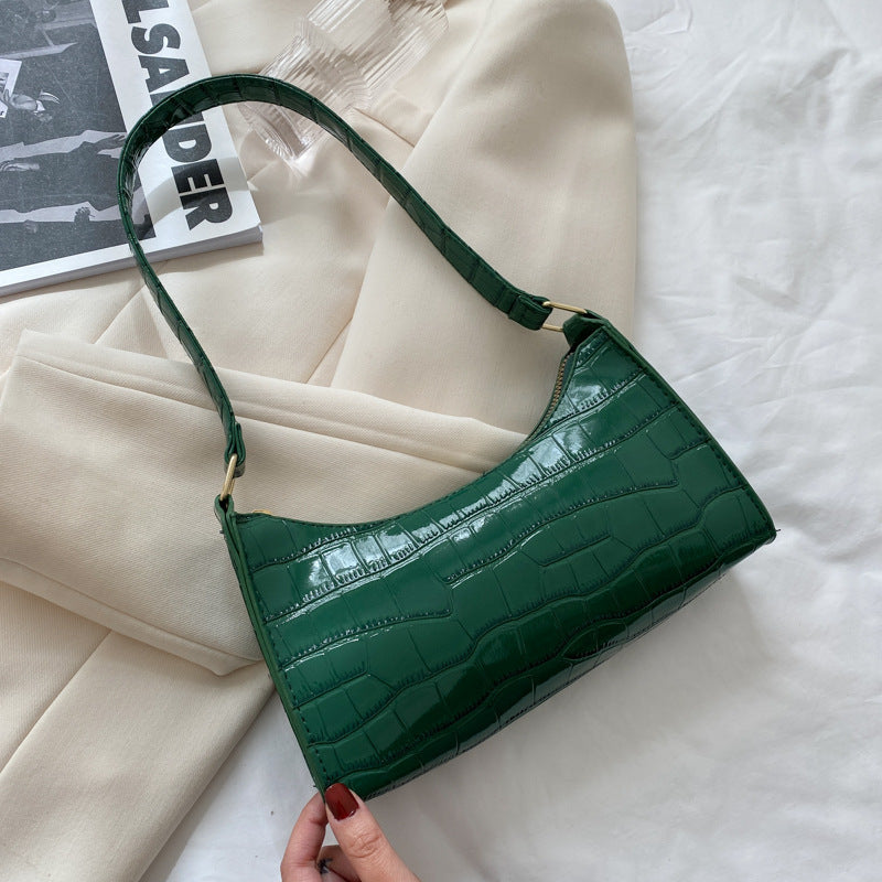 Embossed Candy-Colored Underarm Bag