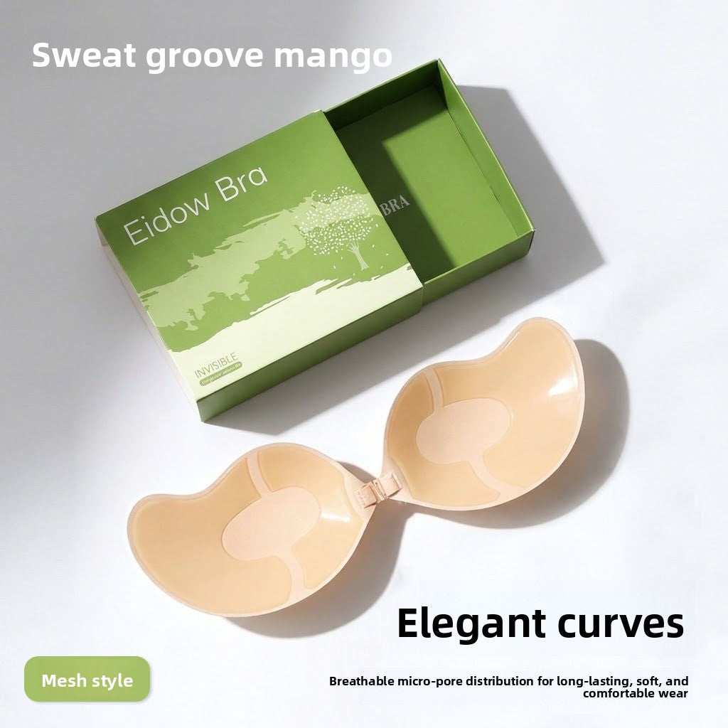 Selbstklebende Silikon-BH-Cups in Mangoform