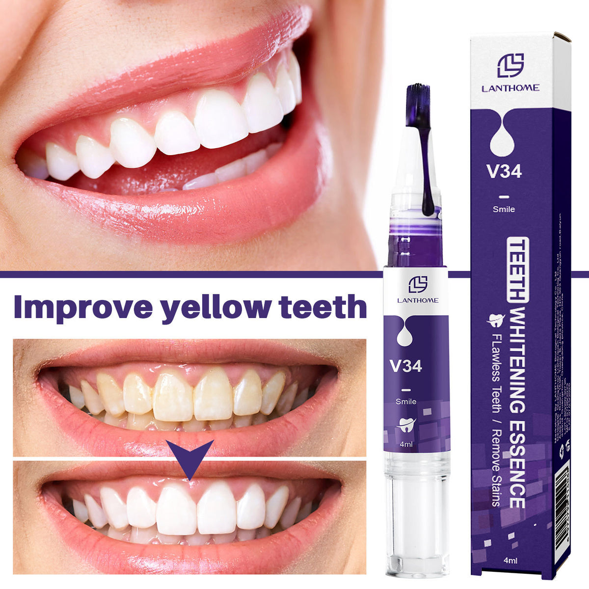 Zahnaufhellungsstift mit Gel