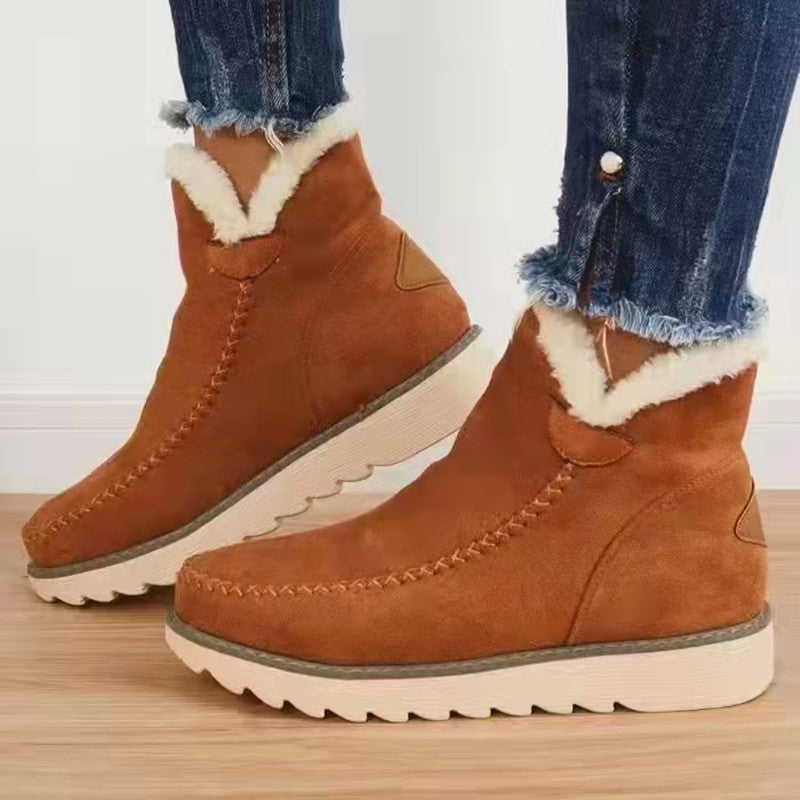Damen-Winterstiefel im Retro-Stil