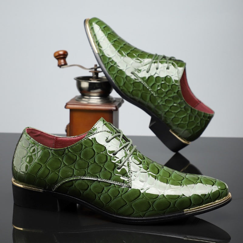 Herren-Schnürschuhe aus Kunstleder für Business und Freizeit