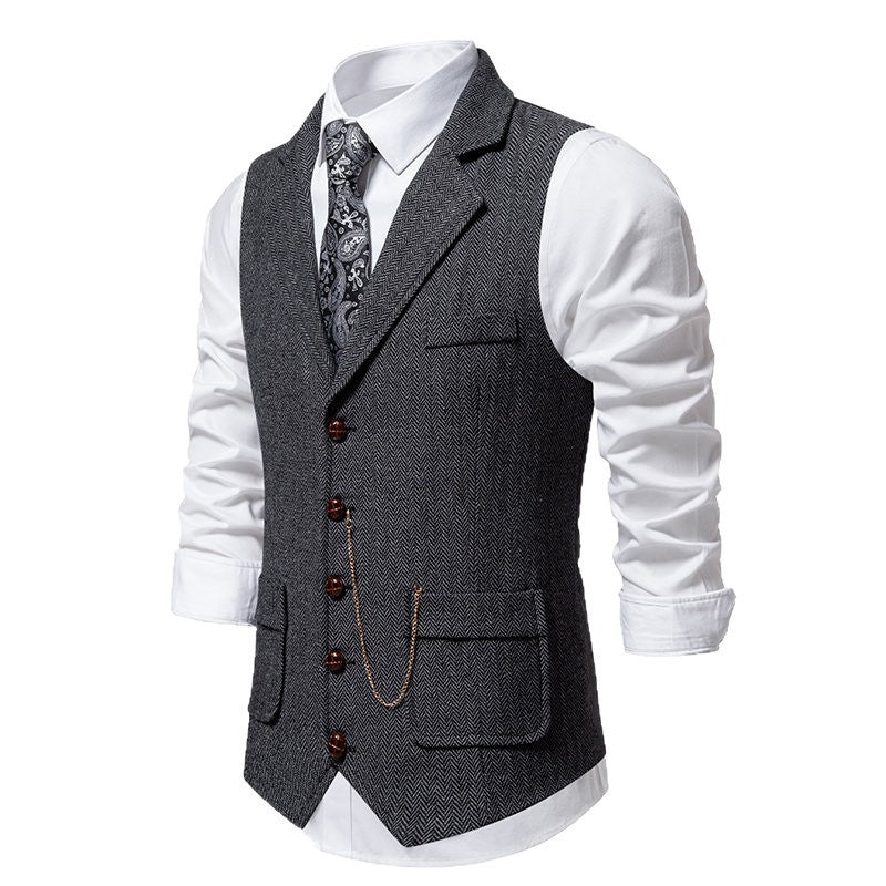 Men's Slim Fit Vintage Vest