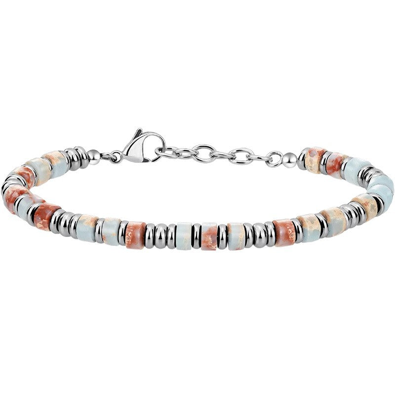 Naturstein-Perlenarmband für Herren