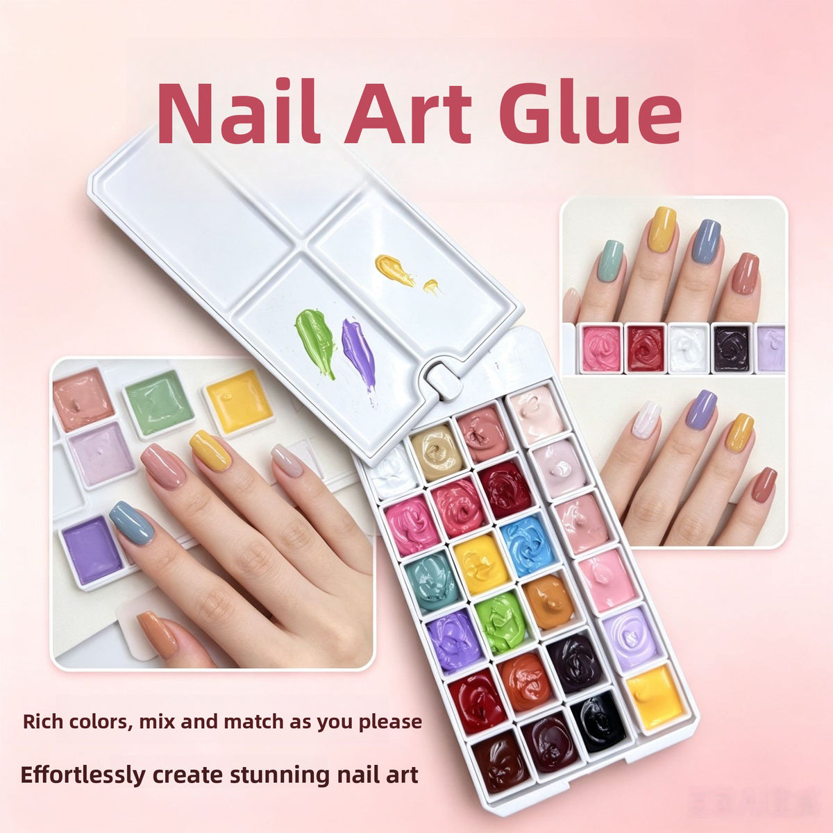 Nagelgel-Palette mit drehbarem Klappdeckel
