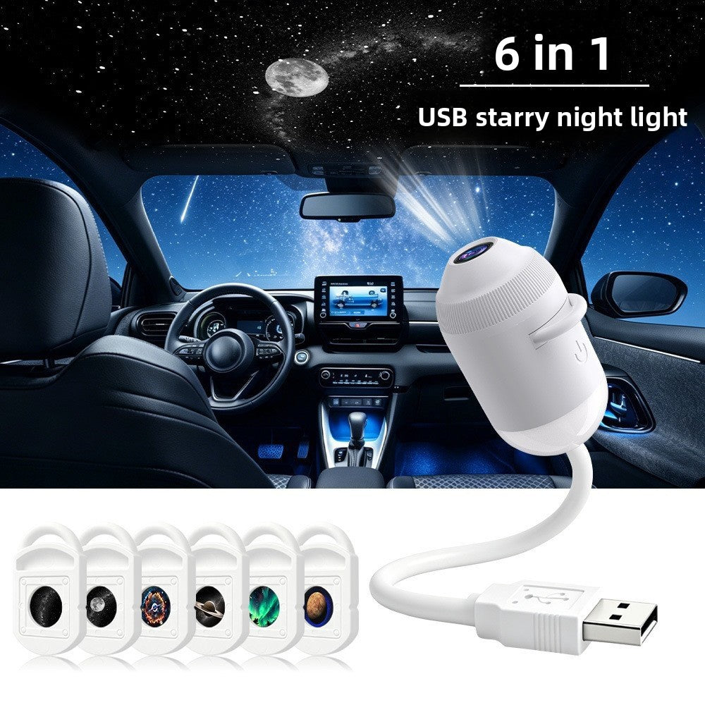 USB-Nachtlicht mit Sternenprojektion