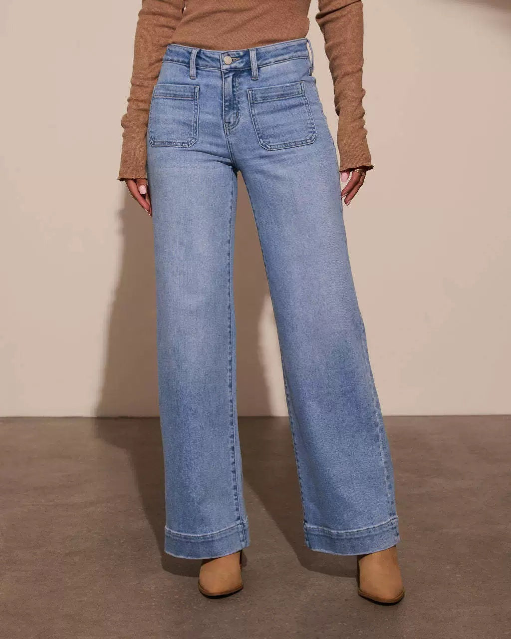 Jeans mit hoher Taille