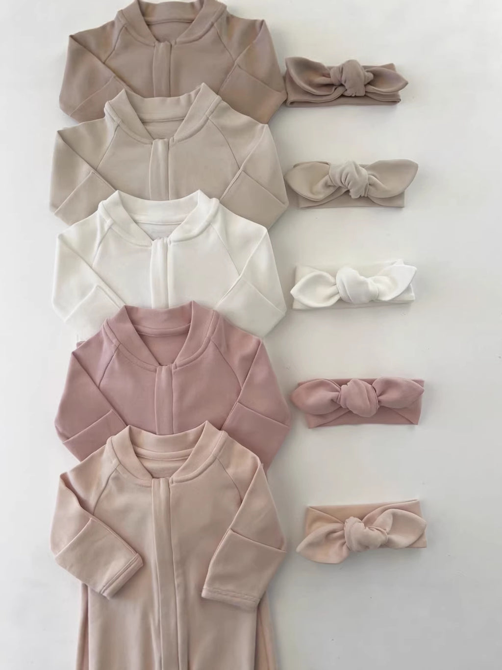 Baby Long Sleeve Zip Front Romper