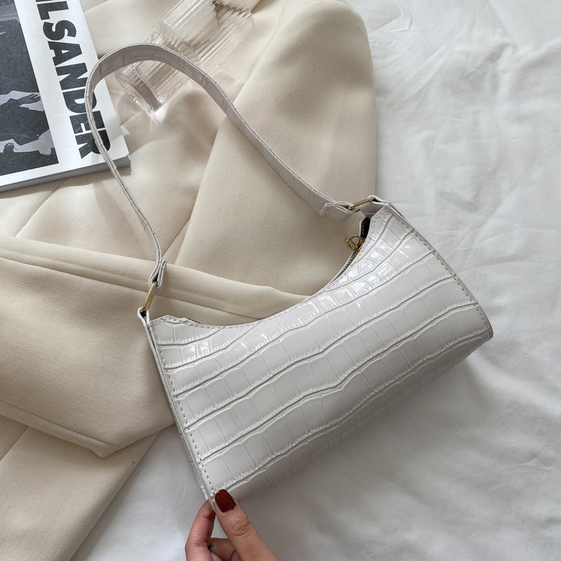 Embossed Candy-Colored Underarm Bag