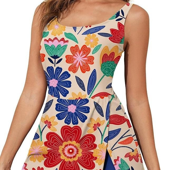 Zweiteilige Damen-Bademode aus Polyester und Elasthan