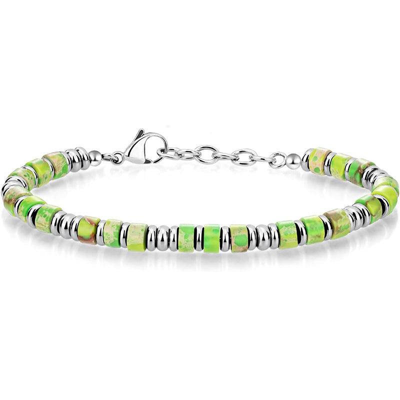 Naturstein-Perlenarmband für Herren