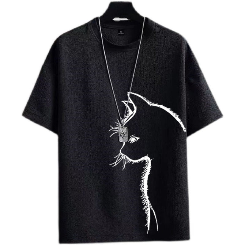 Locker geschnittenes Herren-T-Shirt