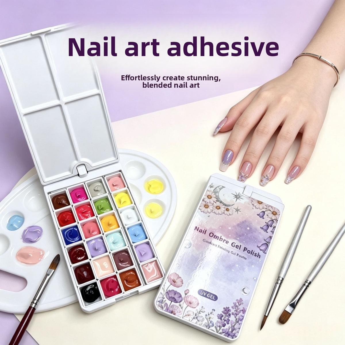 Nagelgel-Palette mit drehbarem Klappdeckel