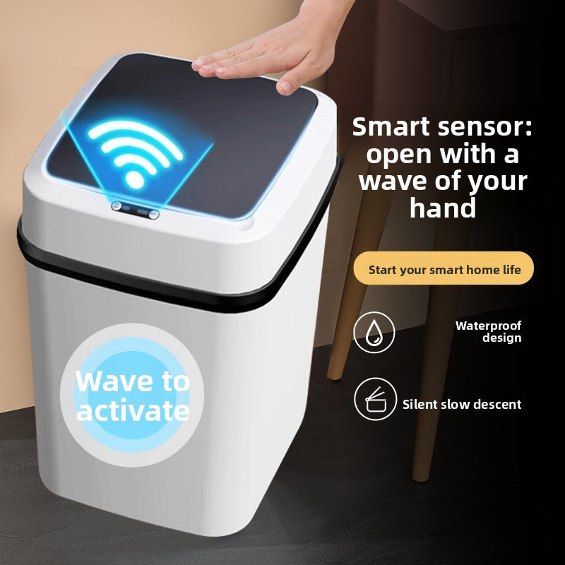 Smart Sensor Trash Can with Anti-Odor Lid