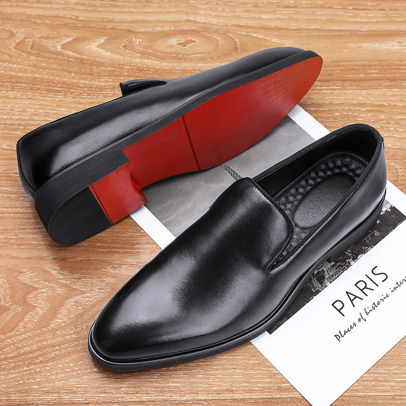 Sommerliche Leder-Slipper für Herren