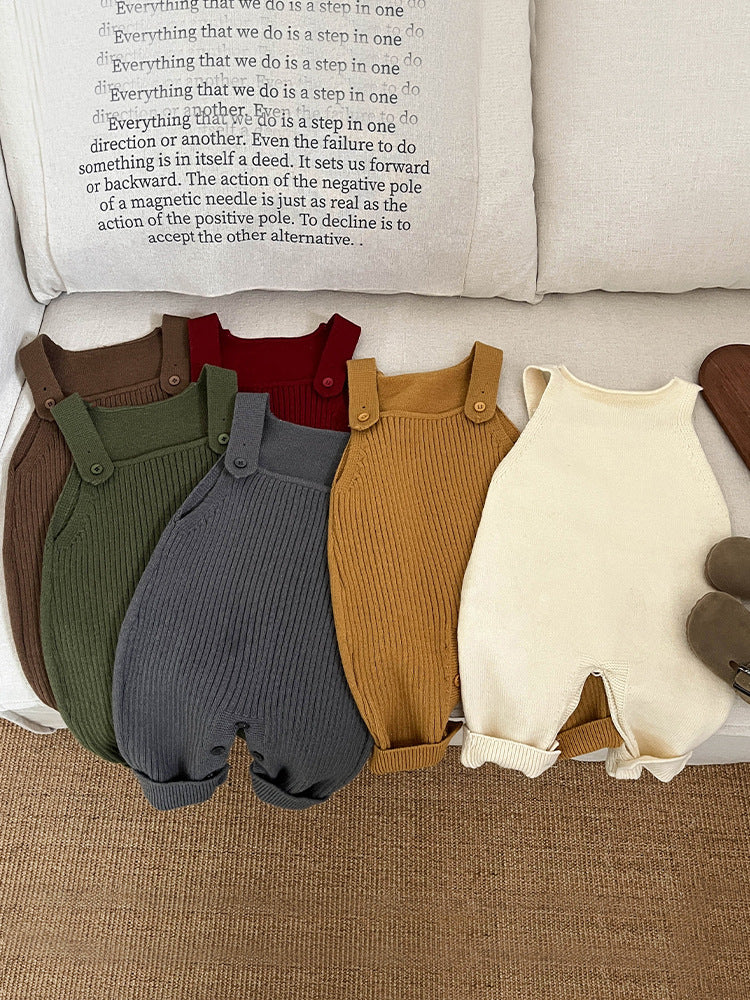 Baby-Stricklatzhose aus Viskose und Polyester