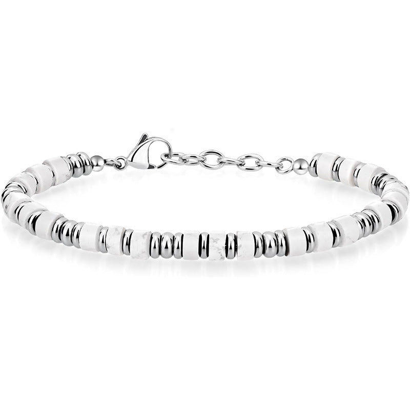 Naturstein-Perlenarmband für Herren