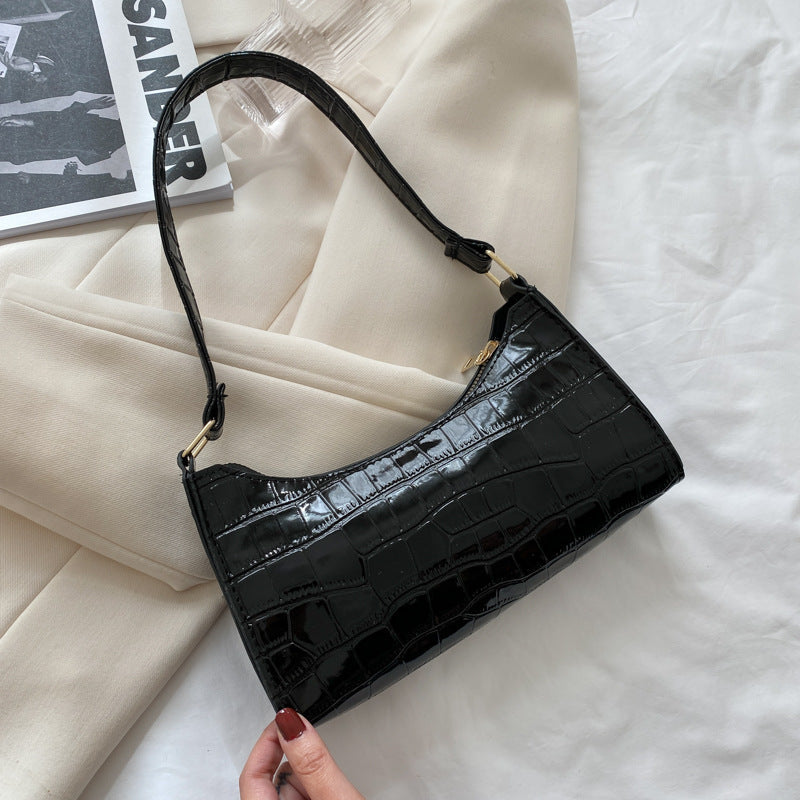 Embossed Candy-Colored Underarm Bag