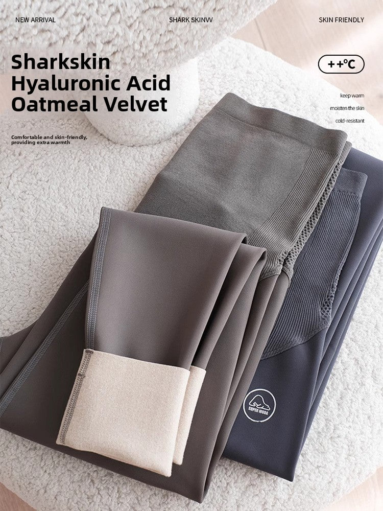 Elastische Umstands-Yogahose mit Bauchstütze