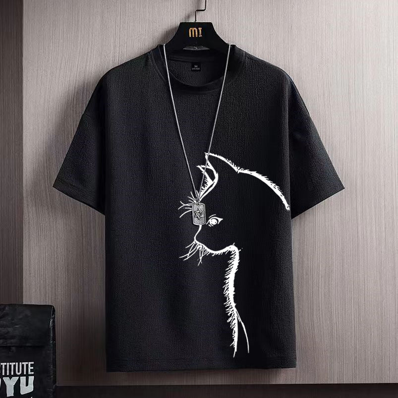 Locker geschnittenes Herren-T-Shirt