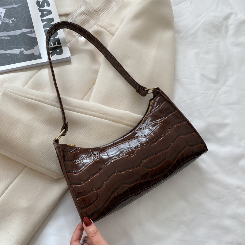 Embossed Candy-Colored Underarm Bag
