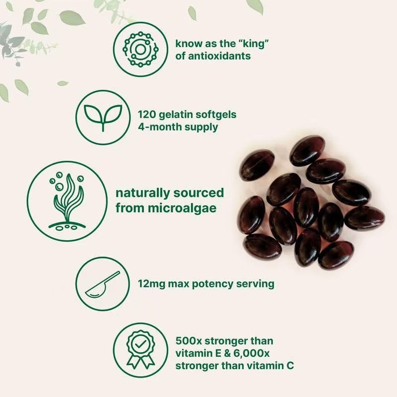 Astaxanthin-Weichkapseln – 120 Stück