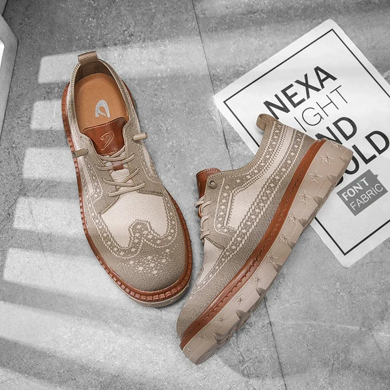 Herren-Sneakers aus Mesh mit Schnürung – Freizeitlook