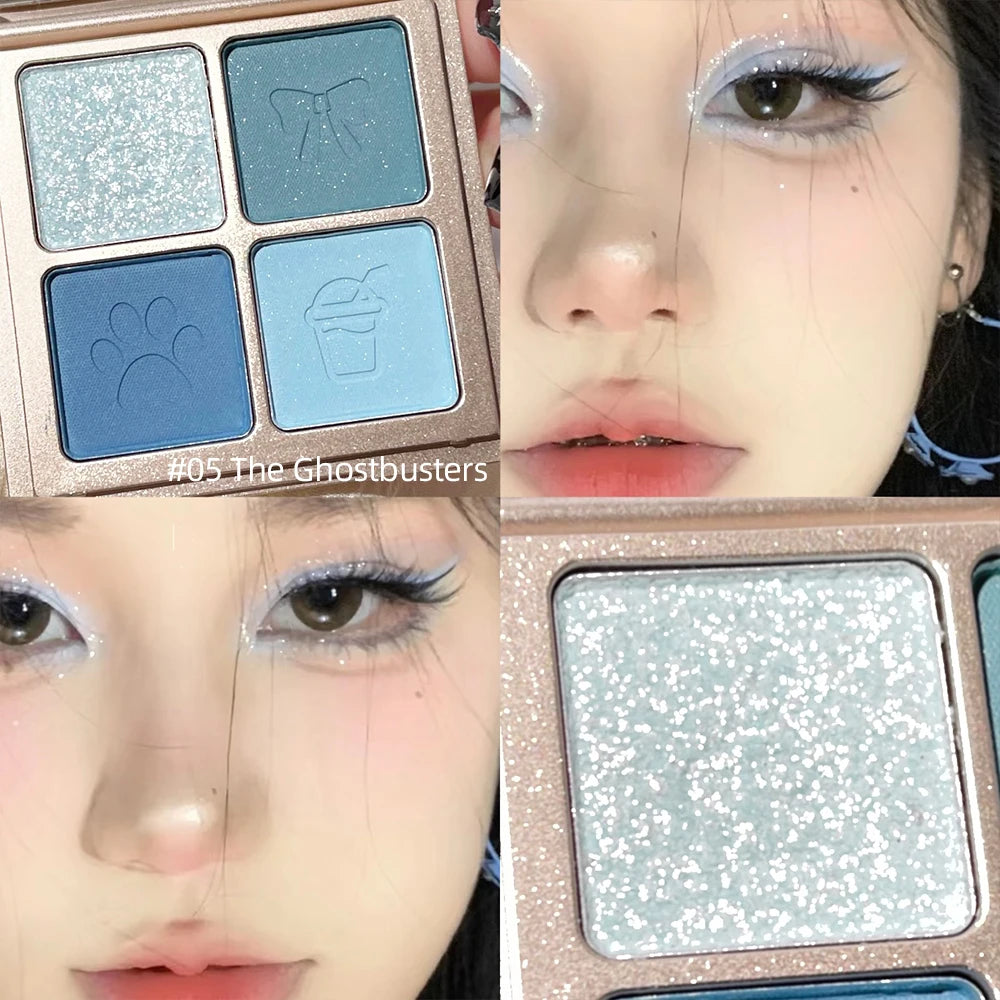 QiBest Lidschattenpalette mit 4 Farben – Modell A16