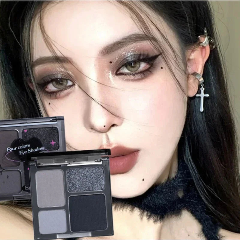 IFANYUO Lidschattenpalette mit 4 Farben für Smokey-Eye-Looks