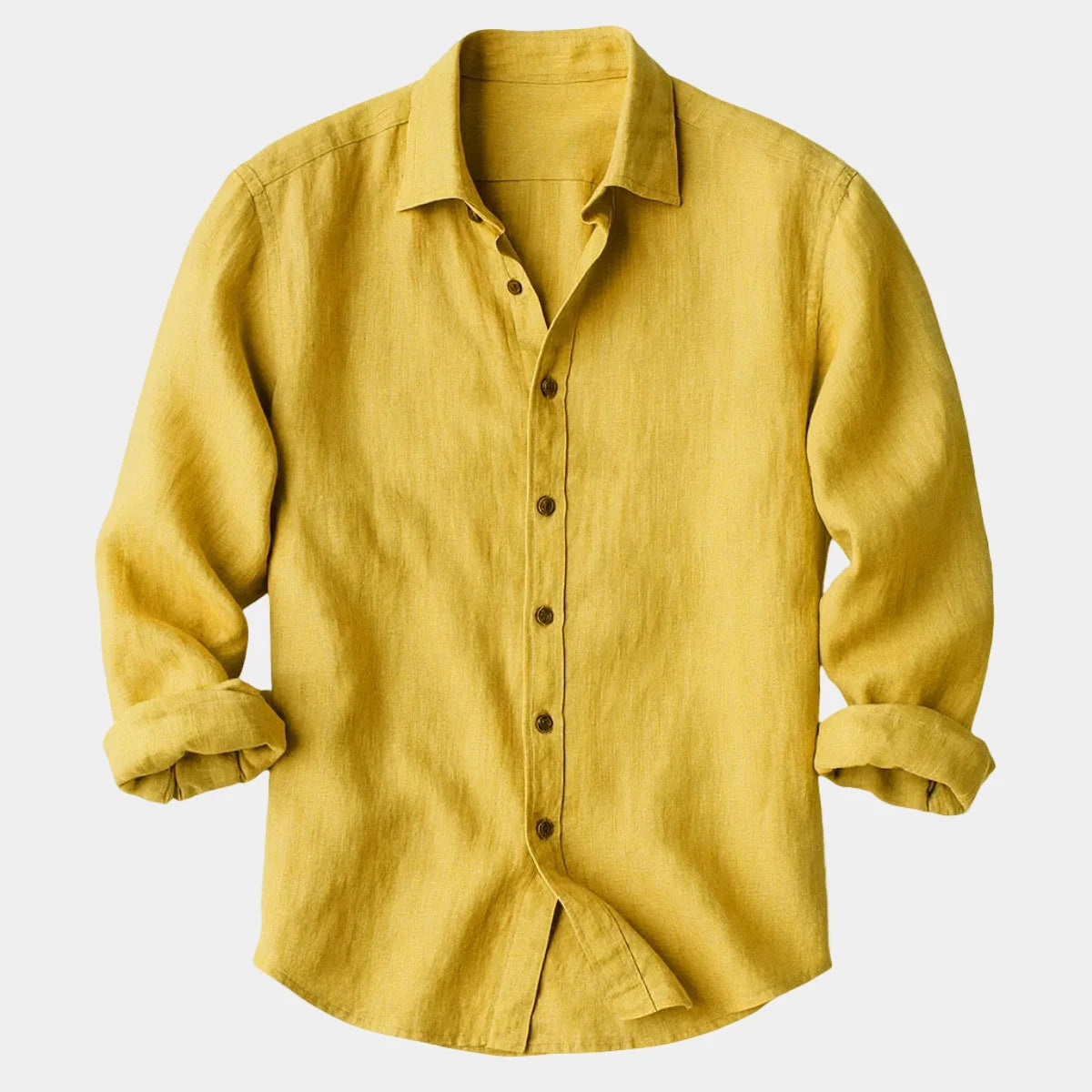 Herren-Langarmhemd mit Button-down-Kragen