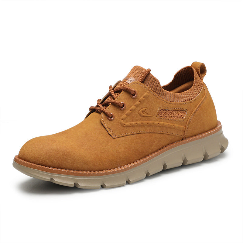 Herren-Freizeit- und Wanderschuhe mit dicker Sohle