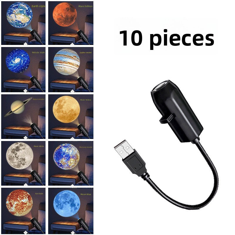 USB-Sternenhimmel-Projektor mit 360°-Rotation