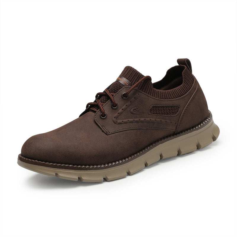 Herren-Freizeit- und Wanderschuhe mit dicker Sohle