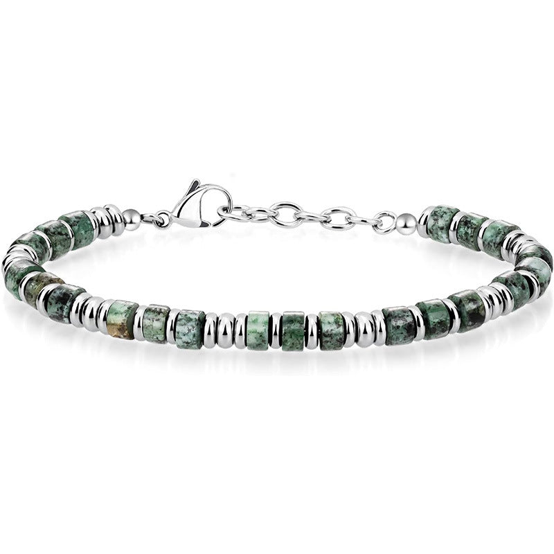 Naturstein-Perlenarmband für Herren