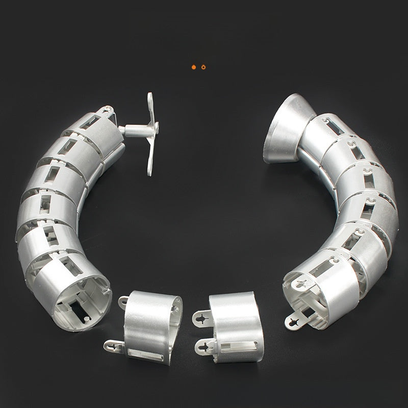 Flexible Kabelführung in Schlangenform