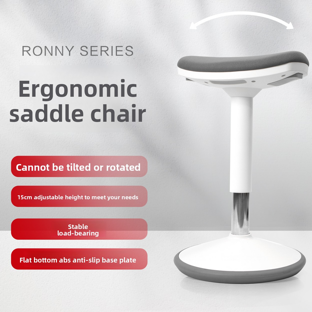 Ergonomischer, verstellbarer Bürohocker