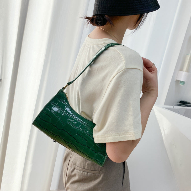 Embossed Candy-Colored Underarm Bag