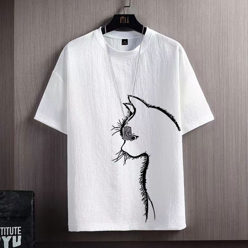 Locker geschnittenes Herren-T-Shirt