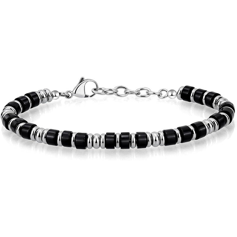 Naturstein-Perlenarmband für Herren