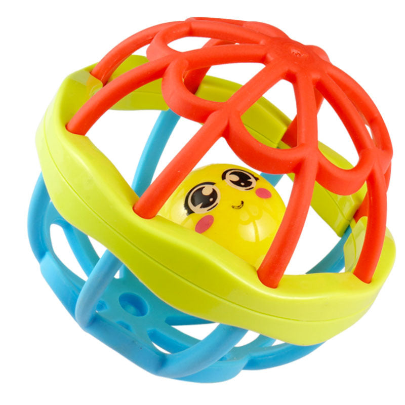 Soft Rubber Baby Rattle Ball Educational Infant Toy