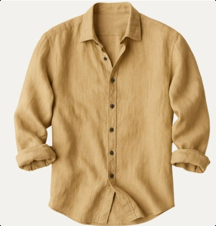 Herren-Langarmhemd mit Button-down-Kragen