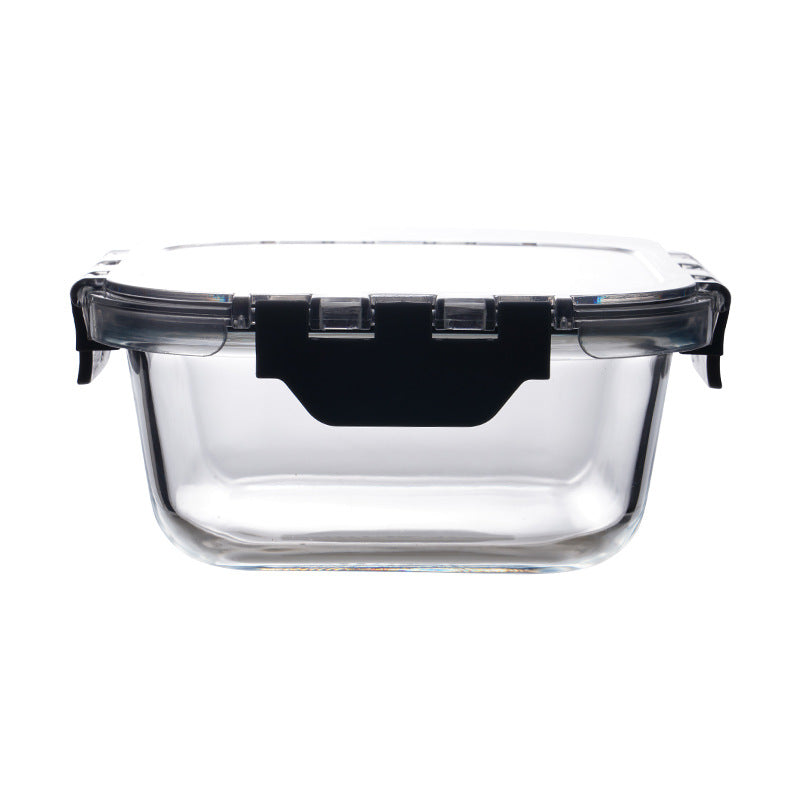 Microwave-safe glass food container
