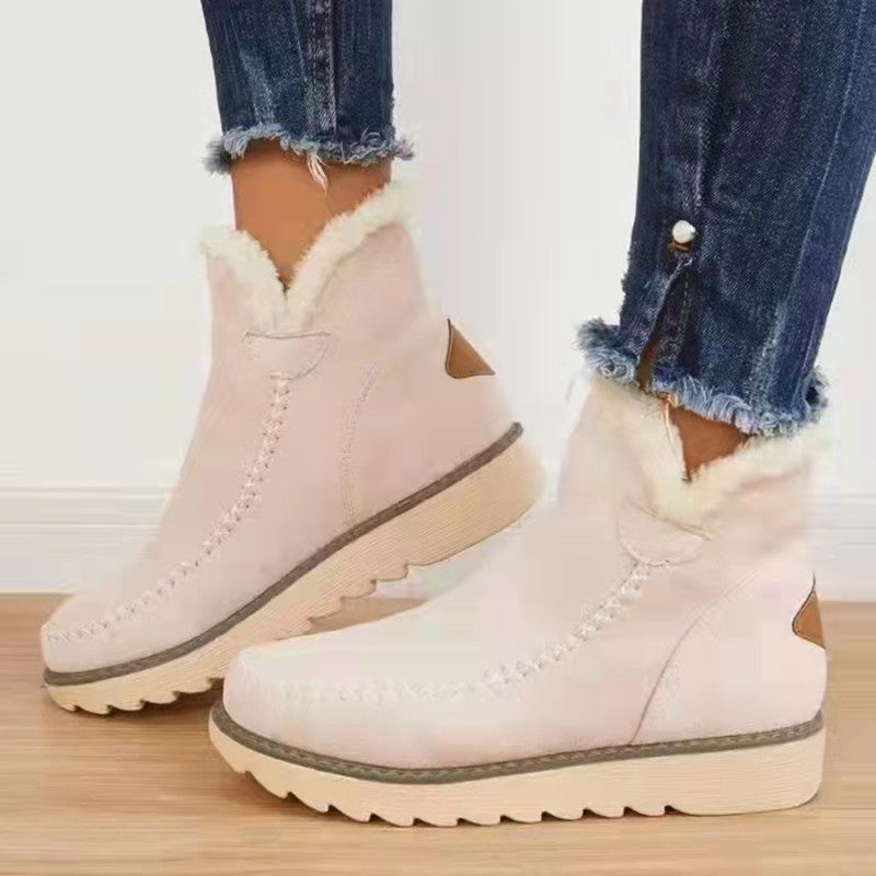 Damen-Winterstiefel im Retro-Stil