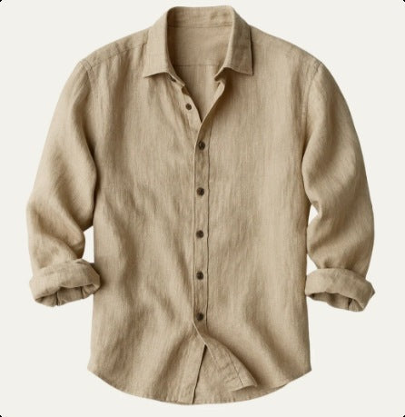 Herren-Langarmhemd mit Button-down-Kragen