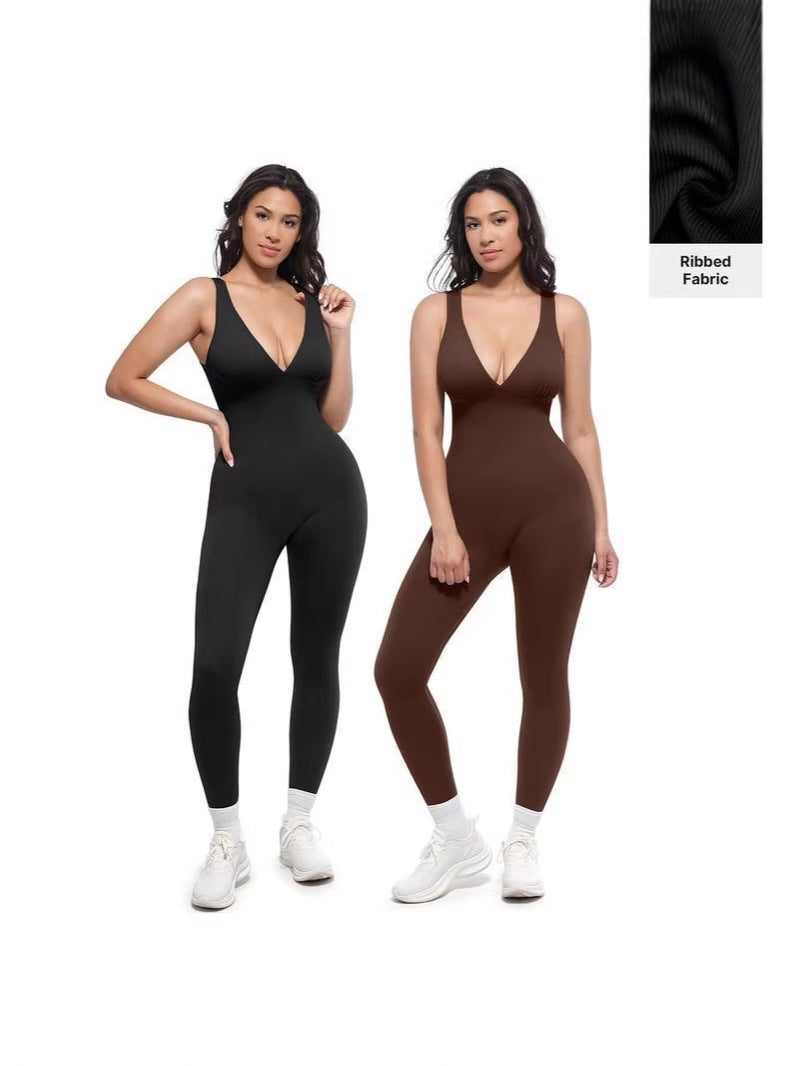 Nahtloser Yoga-Jumpsuit für Damen